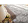 Antique'd Silk Damask Area Rug in Taupe
