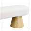 Banc de salle à manger rembourré polyvalent avec tissu bouclé, pieds en bois robustes et capacité de poids de 300 lb pour les maisons modernes-472519152