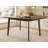 60" Rustic Farmhouse Dining Table - Solid Wood Frame, Minimalist Modern Dining Table For Kitchen, Dining Room, Living Room, Walnut-633333380