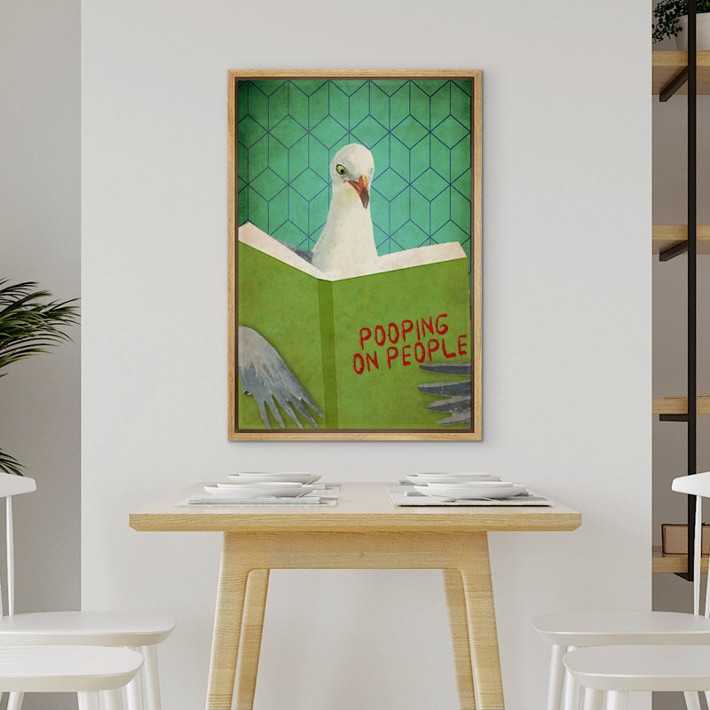 «Pigeon Bird Animal», impression sur toile encadrée, H 36 po x l 24 po, Cadre naturel flottant