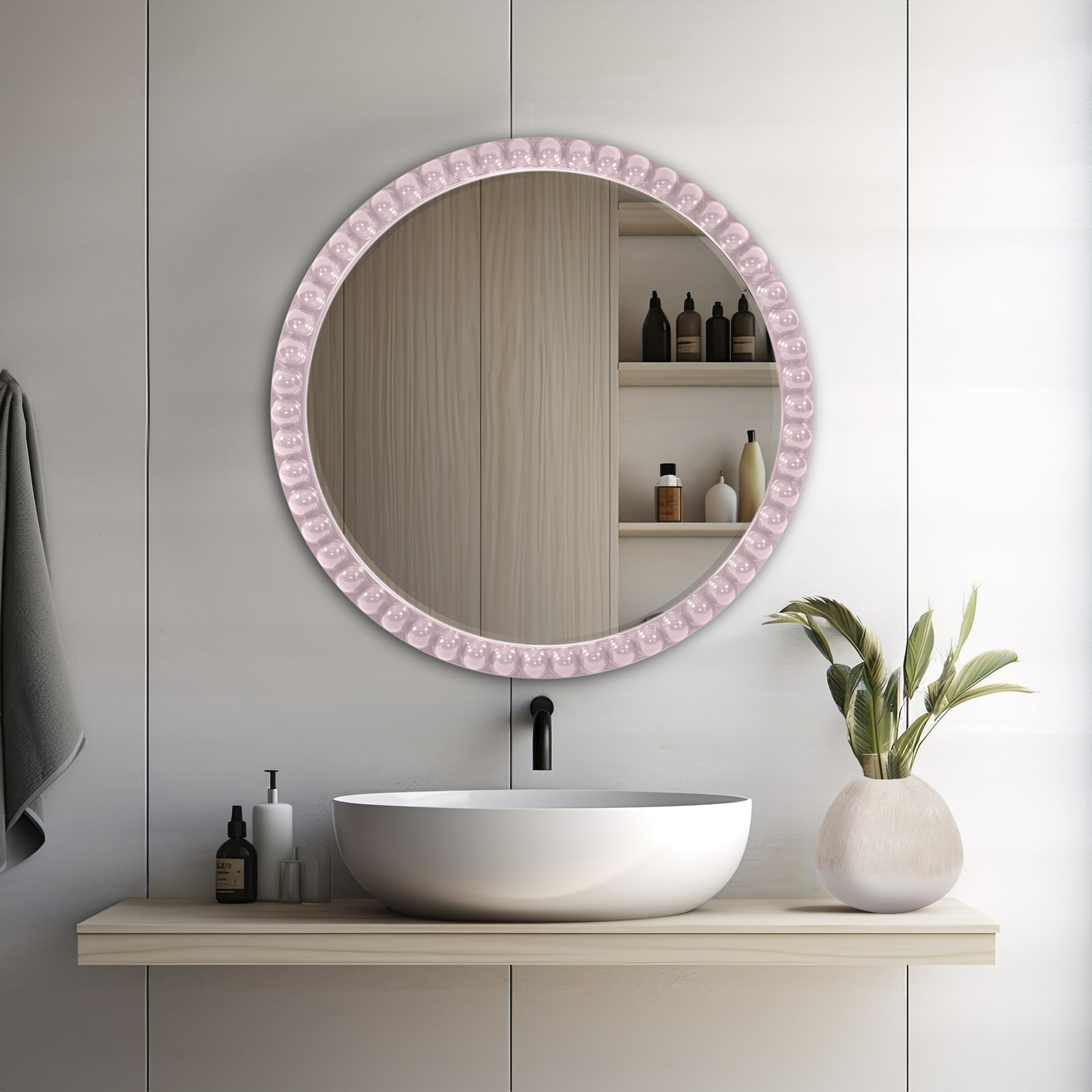 Darlene 30" Mirror, Lilac