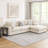 Serena 4Pc Modular Sectional Sofa, Ottoman, 3 Pillows-114733282