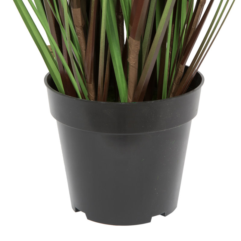 Herbe droite artificielle et quenouilles, H 60 po x l 30 po x P 30 po