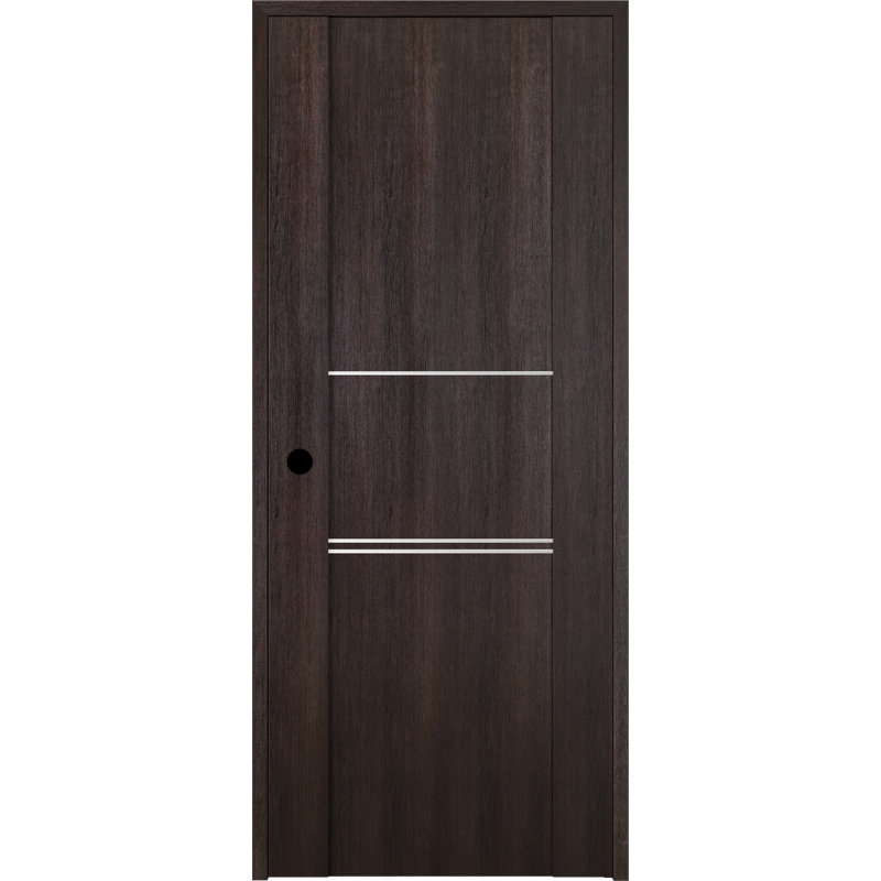 Porte battante simple Avon 01 3H DIY-FRIENDLY, 31,75 po x 79,37 po, Droite, Chêne Veralinga
