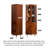 New Chinese Style Ebony Wood Glass Corner Cabinet