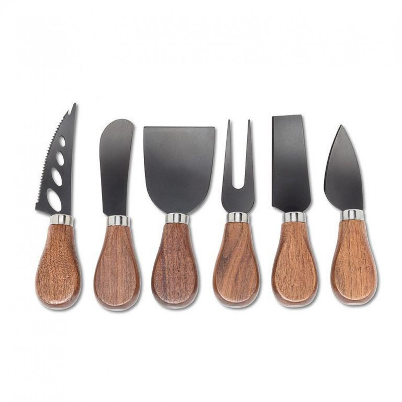 Ensemble de 6 outils à fromage en bois Pena