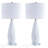 Brajan Ceramic and Crystal Table Lamp with Linen Drum Shade