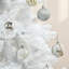 Arbre de Noël artificiel Holiday Aisle® avec branches réalistes en pin, ouverture automatique, pour la décoration intérieure, blanc-1842254466