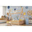 Lit en bois Kiran avec toit amovible et cadre en bois pour enfants-116010595-116010594