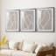 ABSTRACT Series DL XXXVI - Impression sur mesure avec cadre de qualité supérieure mat - 3 pièces-1184535645