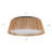 20" 3-light Hand-Woven Rattan Drum Flush Mount