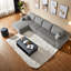 Canapé modulaire en velours côtelé 135 pouces Compression Cloud