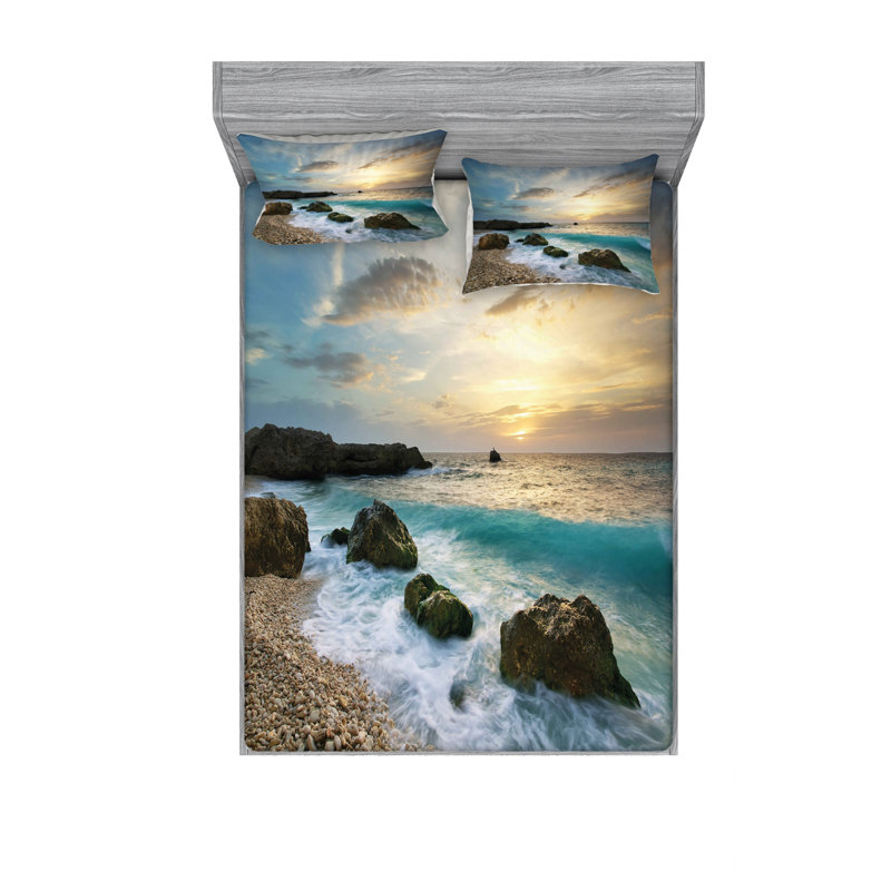 Microfiber Sheet Set, Full/Double Sheet Set with Fitted Sheet