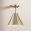 Dimson Single Light Metal Semi Flush Mount