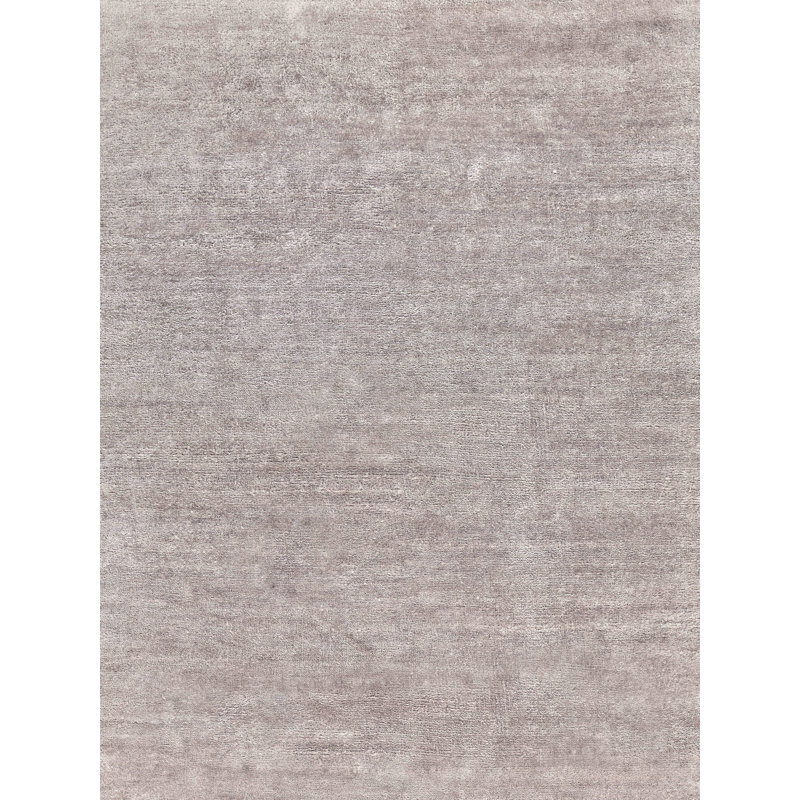 Plush Area Rug in Light Silver, Rectangle 2' x 3'