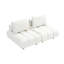 Canapé moderne en tissu de 60 po avec sièges spacieux-27653762