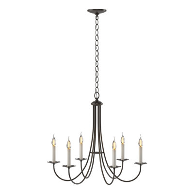 Simple Sweep 6-Light Candle Style Classic/Traditional Chandelier