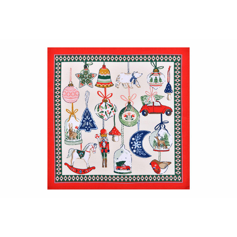 Ulster Weavers Christmas Ornaments Napkins - 2 Pack Multi