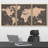 World Map " Sepia World Map Global Country " 3 Piece Art Graphic Art Print-87392697-87392698-119399990