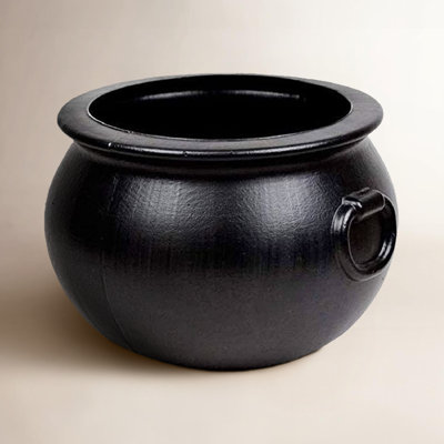 Plastic Cauldron Halloween Bucket Accent