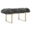 Edwin Faux Fur Upholstered Bench