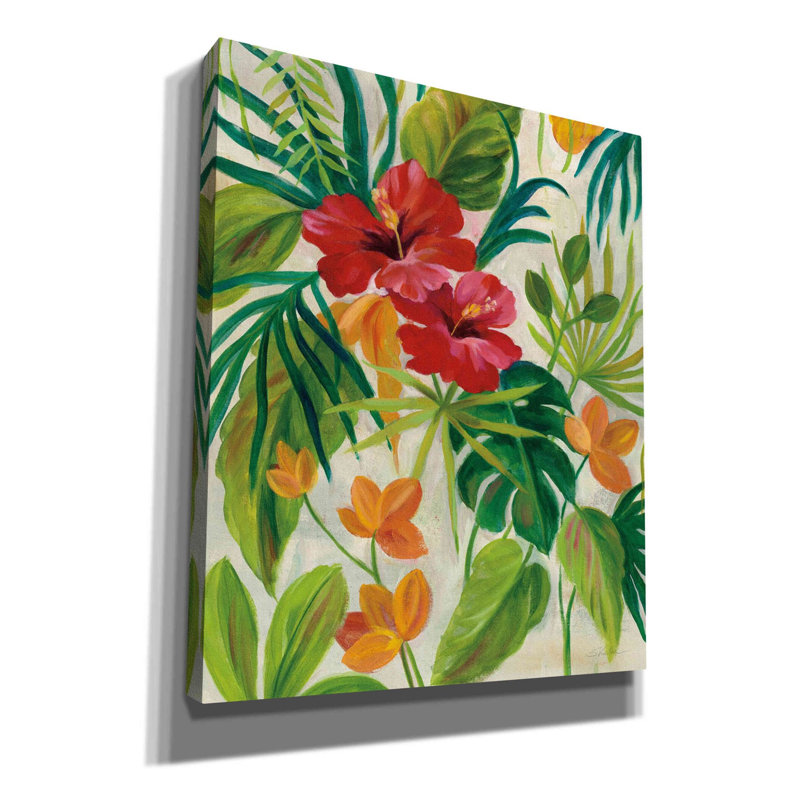 «Tropical Jewels II» par Silvia Vassileva, art mural sur toile, H 24 po x l 20 po x P 0,75 po