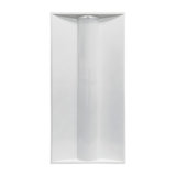 Set of 4 LED Troffer Panel Light Wattage Adjustable and CCT