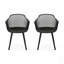 Ensemble de 2 chaises de salle à manger d'extérieur, résistantes aux intempéries et durables pour un confort et un style durables