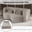 Boneless 2-In-1 Foldable Sofa Bed, 75 Inch Convertible Compressed Sleeper With Memory Foam And Faux Fur Upholstery, Includes 2 Pillows For Comfort-1999645509