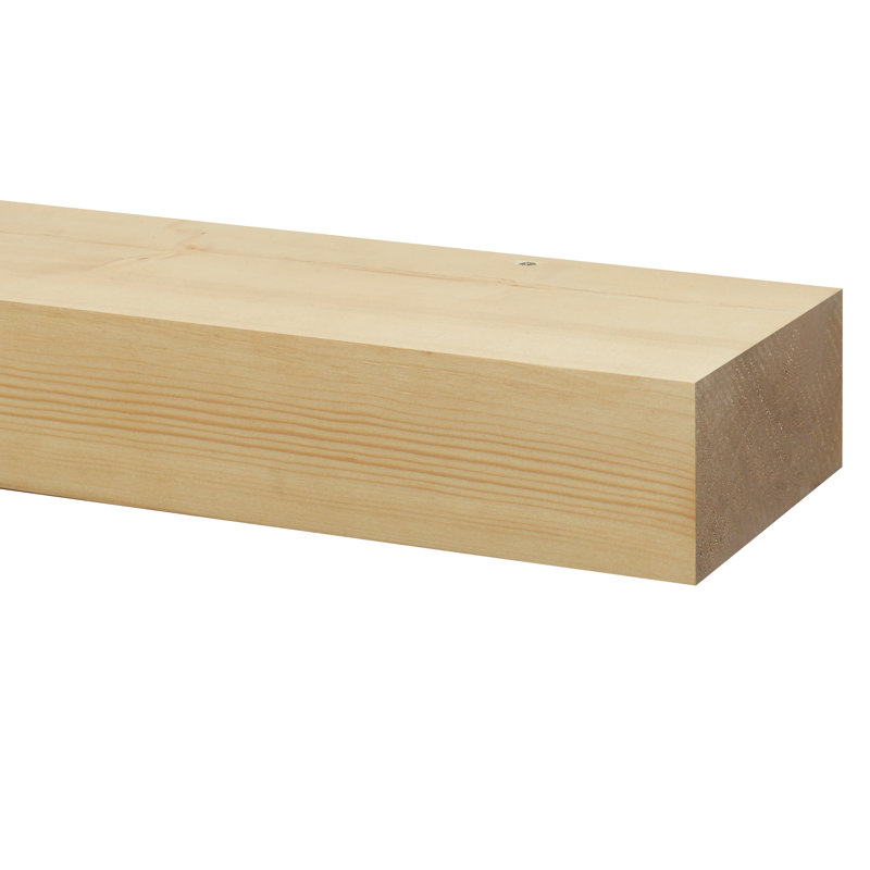 Natural Smooth Timber Floating Shelf – Versatile Wood Mantel & Wall Shelf, 24"
