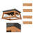 Aljean Solid Wood Flush Mount
