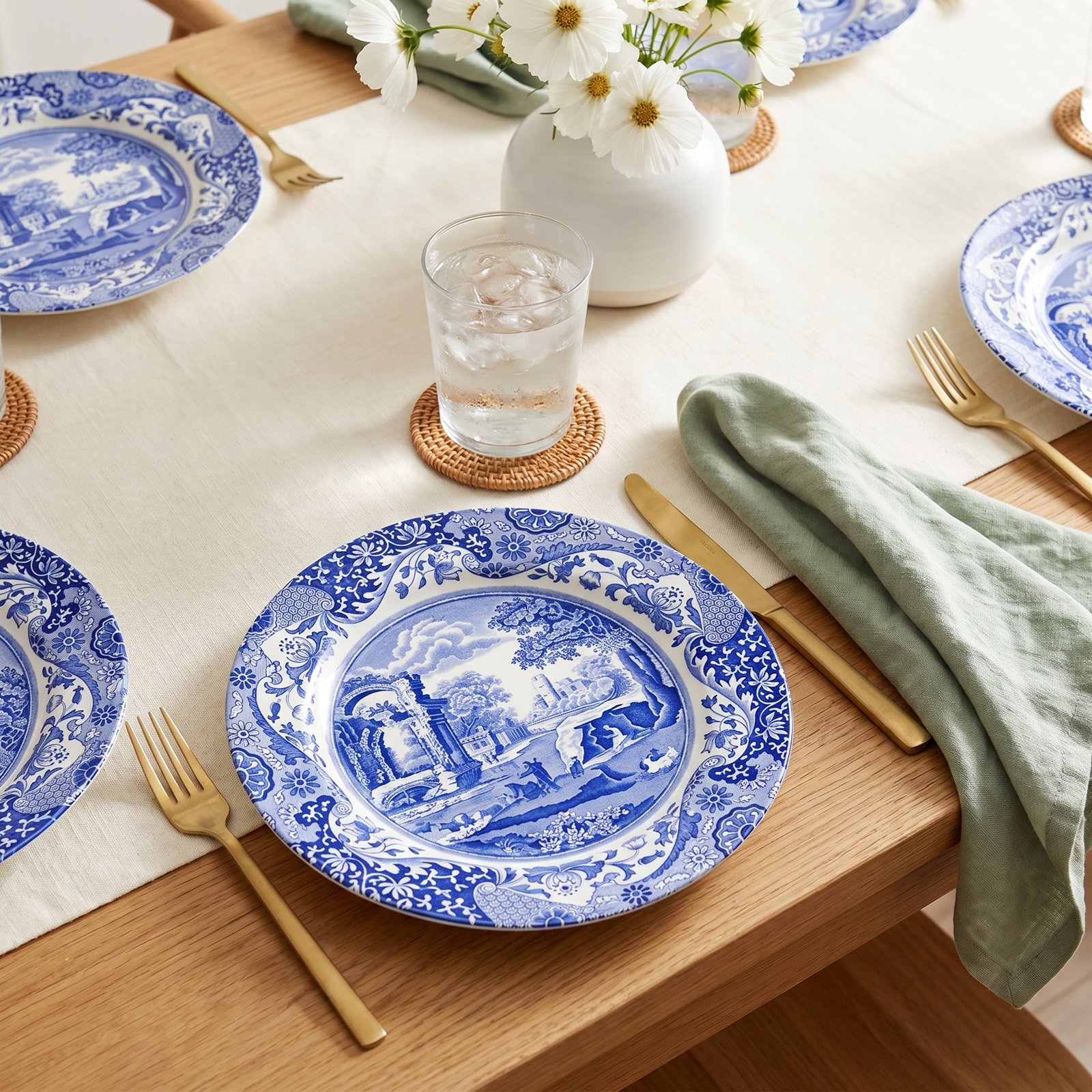 Blue Italian 11" Dinner Plate