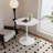 31.50" Modern Hexagonal Coffee Table With Metal Base-1680583981