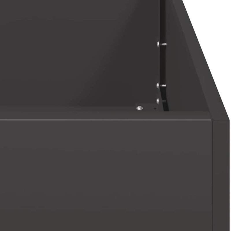 Planter Box, Black, 30cm H x 80cm W x 80cm D