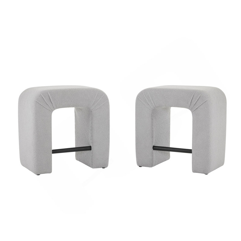 Ensemble de 2 tabourets de 24 po avec 2 chaises de salle à manger pour îlot de cuisine, gris