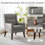 Fauteuil d'appoint rembourré en polyester (ensemble de 2)-893062862