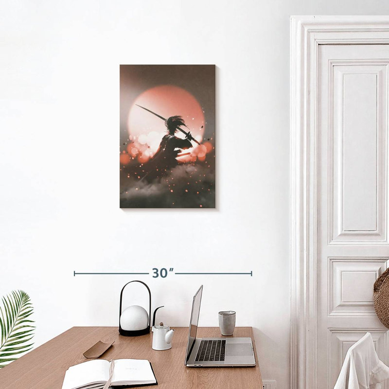 Leisha Samurai Combat Stance, 24" H x 16" W