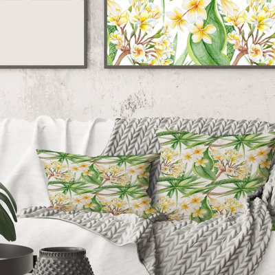 Housse de coussin carré et insert Tropical Foliage and Flowers VI