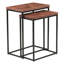Astoria 20" Nesting Side Tables in Sunburst Brownstone