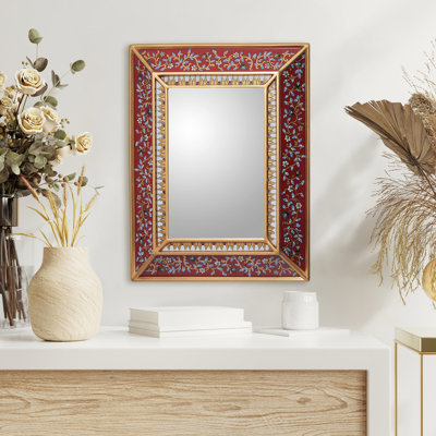 Wilda Solid Wood Frame Wall Mirror