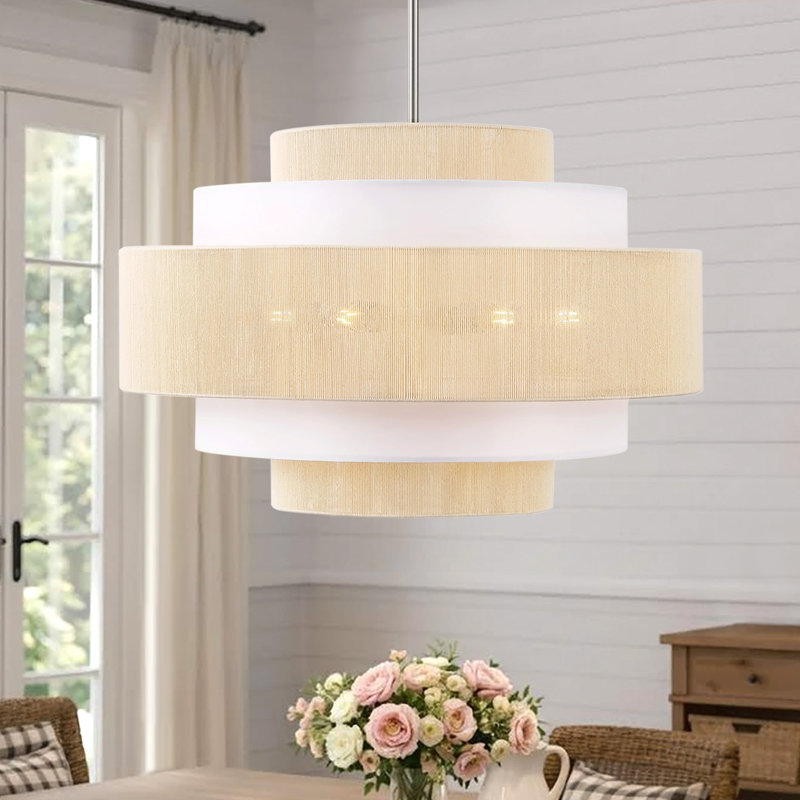 Lustre tambour 30 niveaux à 7 lumières 30 po, 30"