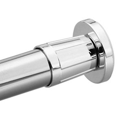 1'' Straight Fixed Shower Curtain Rod