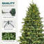 Arbre de Noël artificiel vert pré-éclairé-1617459511