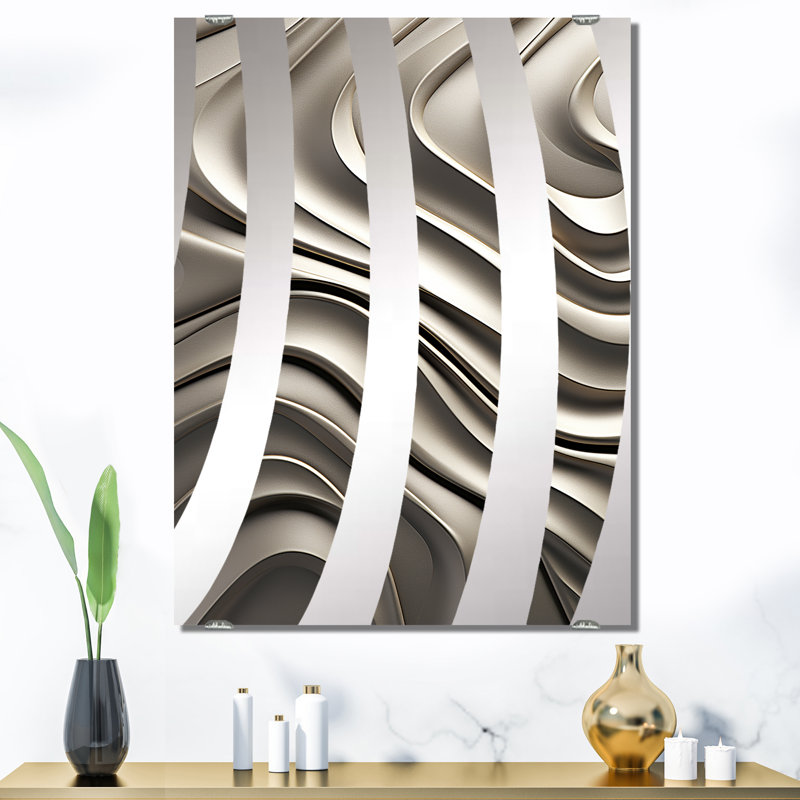 Dakyah - Miroir mural abstrait, 40 po x 30 po