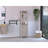Linen Cabinet, Two Interior  Shelves, Two Open Shelves, Single Door-2011895375