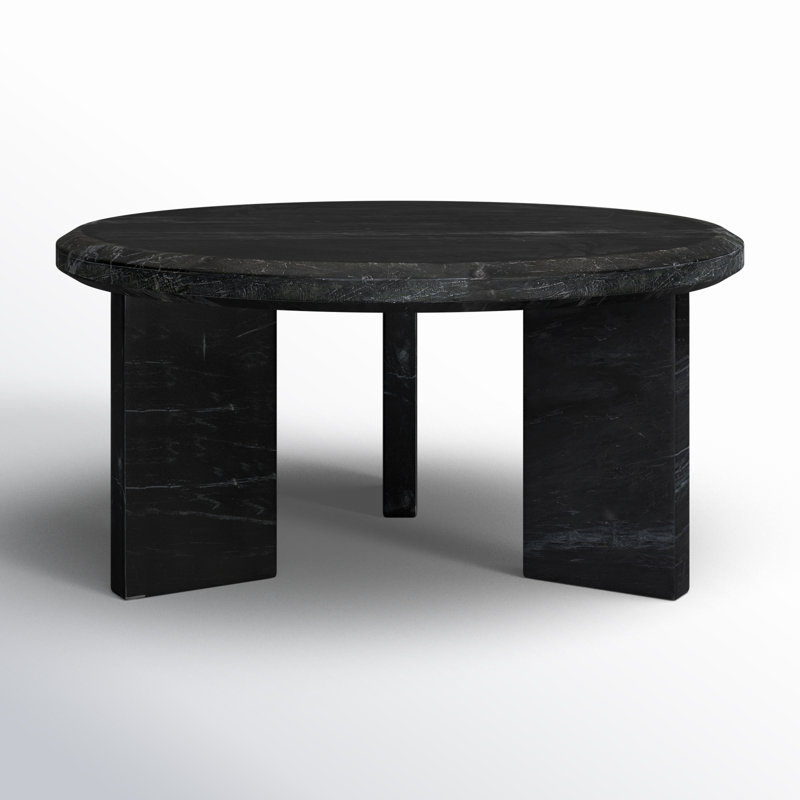 Dakota Marble Coffee Table, Black