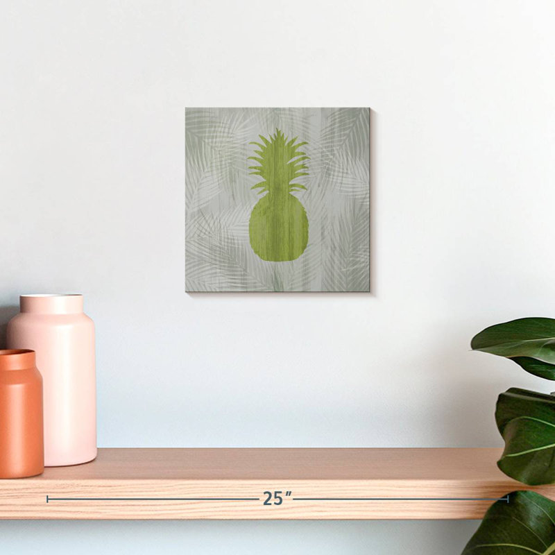 Green Pineapple, 10" H x 10" W