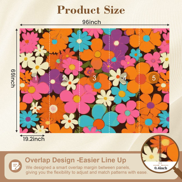 Red Barrel Studio Peel and Stick Wallpaper 96" W x 69" H Modern Self ...