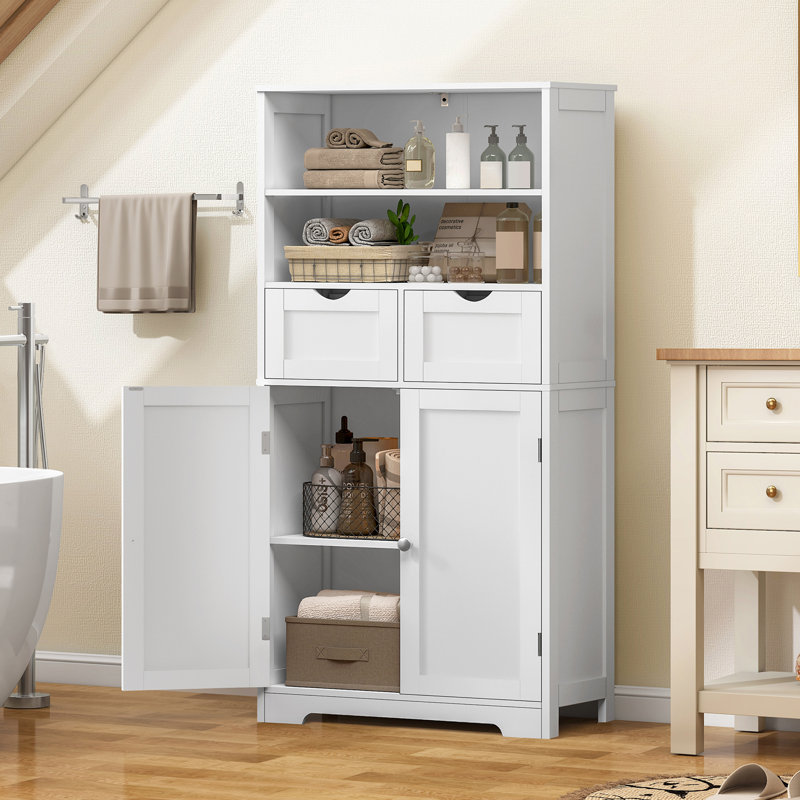 49,4 Armoire décorative, armoire de rangement, armoire de rangement avec 2 tiroirs