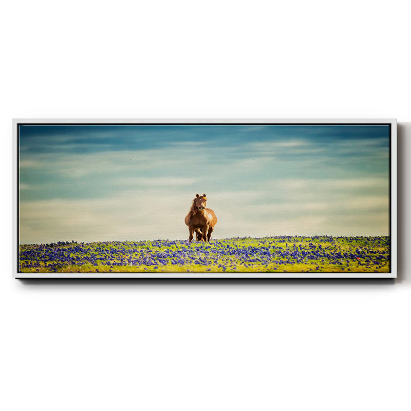 Sunlit Midwest II- Framed Canvas, 8" H x 20" W